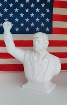 12&quot;30cm 2024 Donald Trump Fist Pump FIGHT White 3D Statue PA Shooting DJT + - £41.02 GBP