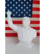 12"30cm 2024 Donald Trump Fist Pump FIGHT White 3D Statue PA Shooting DJT + - $54.45