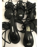 LOT of 5 USB handheld barcode scanners GNSA177 unbranded with 1 stand - $39.60