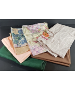 Vintage Mixed Lot Of 7 DINNER NAPKINS AND FABRIC w Pockets See Photos Fo... - €4,94 EUR