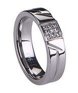  coi Jewelry Tungsten Carbide Ring - TG1556(Size:US5.5/11)  - £23.94 GBP