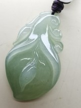 Icy Ice Light Green 100% Natural Burma Jadeite Jade Orchid Pendant # 40.20 carat - £512.48 GBP