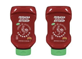 Sriracha Hot Chili Sauce Ketchup Huy Fong Original Spicy 20oz 1/28/2025 Lot of 2 - £19.48 GBP