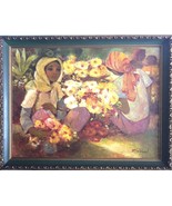Roger San Miguel  Flores  Expressionist Painting Of Ladies Oil On Canvas... - £23,509.33 GBP