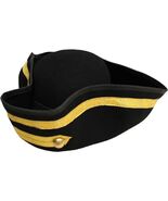 Wool Felt Bicorne Military Hat Naval Bicorn S/M/L/XL - $50.74 - $53.53
