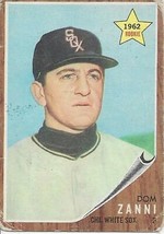 1962 Topps Dom Zanni 214 White Sox G-VG - £0.79 GBP