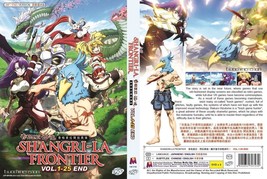 Dvd Anime~Doppiato In INGLESE~Shangri-La Frontier (1-25 Fine) Tutte Le... - £18.32 GBP