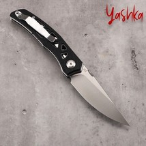 Pocket Portable Knife D2 Steel Folding Blade Home Hunting Outdoor Travel... - £30.78 GBP