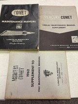 1961 1962 Ford Mercury Comet Servizio Negozio Repair Officina Manuale OEM Set - £39.14 GBP