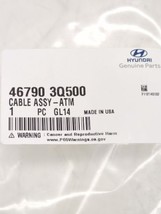 New OEM Genuine Hyundai Shift Cable 2011-2014 Sonata 2.0 turbo 46790-3Q500 - £128.49 GBP