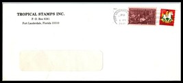 US Cover - Tropical Stamps Inc, Fort Lauderdale, Florida G1 - £2.32 GBP