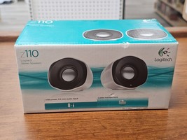 Logitech Z110 2 piece 3.5mm Multimedia Stereo Speaker USB Powered Brand New - $29.65