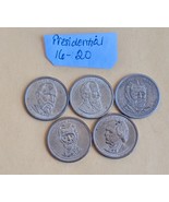 US$1 Presidential Dollar Presidents 16 to 20 Standard Circulation Coins - €9,10 EUR