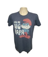 The Smurfs Call Me Big Papa Adult Small Gray TShirt - £15.63 GBP