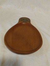 MCM Wooden Hand Carved &amp; Hand Polished  Dish Nut/ Trinket Made in Japan - £15.99 GBP