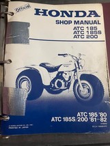 1980 1981 1982 1983 Honda ATC 185 185S 200 Service Shop Repair Manual OEM - £63.35 GBP