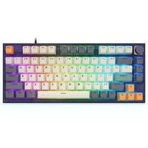 BOYI GK75 Tri-Mode 75% Keyboard with Knob Hot Swappable RGB Gaming Keyboard,2.4G - £55.98 GBP