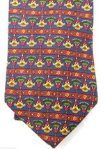 Mens Retro vtg Necktie  JoS.A.Bank  4&quot; Wide 1990s NWOT Red Green Geometr... - $23.76