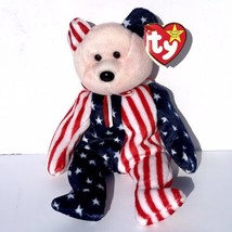 1999 TY Beanie Baby Spangle Bear Pink Face Rare Retired Tag Errors Near ... - $179.95