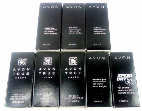 Lot of 8 AVON Different Nail Enamel 12ml True Color Nailware Pro - See Pictures - $30.69