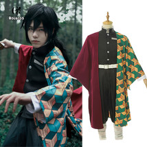 Demon Slayer / Kimetsu no Yaiba Tomioka Giyuu Cosplay Costume Long Robes Kimono - $77.59