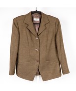 Barry Bricken for Mark Shale Blazer 10 Mens Tweed Brown VTG 3 Buttons - £16.62 GBP