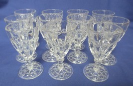 11 Dalzell Gilmore Leighton Glass c.1895 EAPG ALEXIS Priscella 4&quot; wine - $100.00