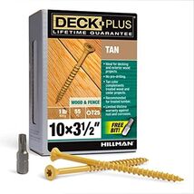 Deck Plus 48421 Wood Screws #10 x 3-1/2&quot;, Tan, 1lb Box - €18,23 EUR