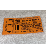 THE BEACH BOYS 1982 CONCERT TICKET STUB UNIV OF TOLEDO BRIAN WILSON Mike... - £19.64 GBP