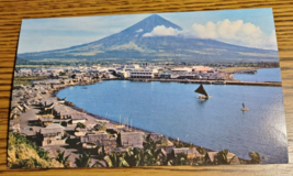 Philippines-The volcanic peak Mt. Mayon near Legaspi - Pan Am Airlines P... - $8.38