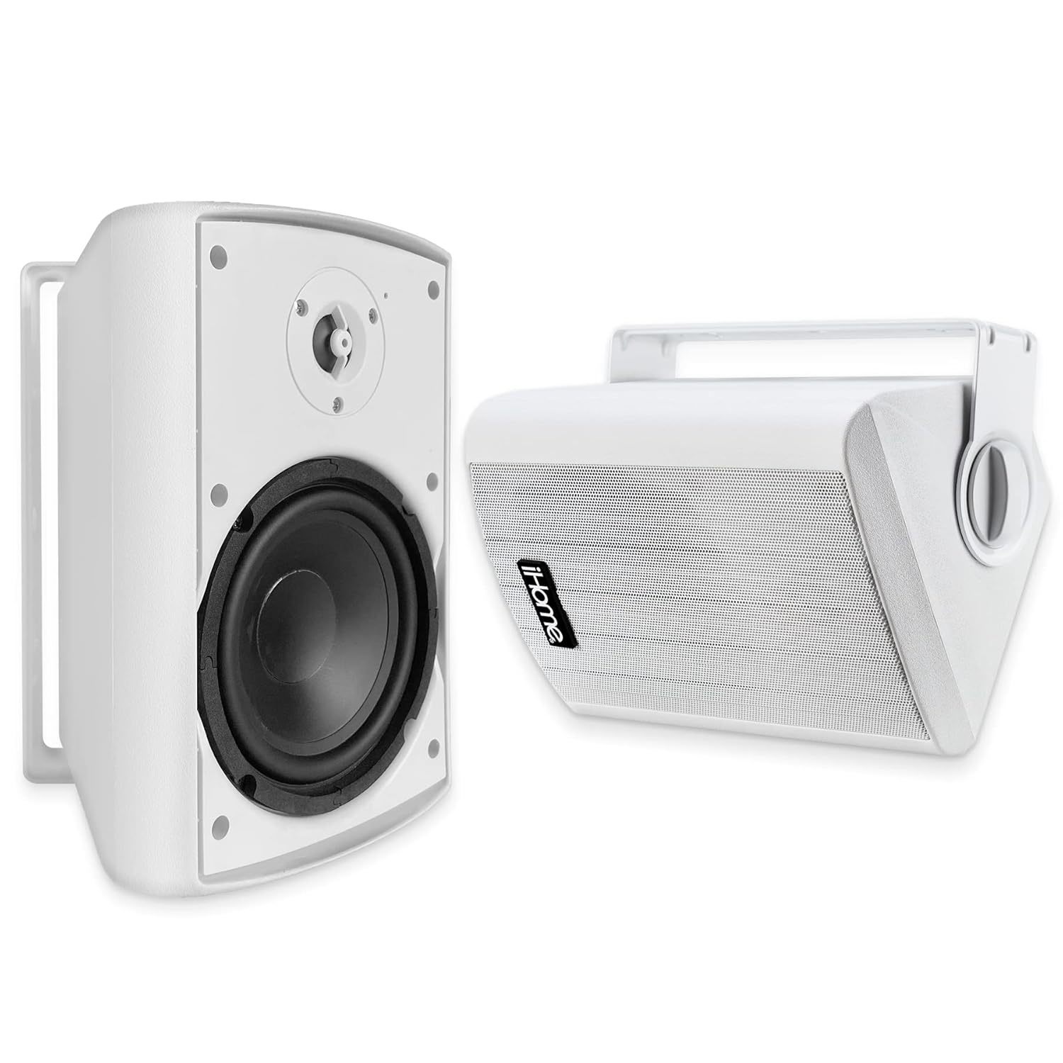iHome IHSI-W650BT-PR-WHT Bluetooth Indoor/Outdoor All Weather Weatherproof 6.5 I