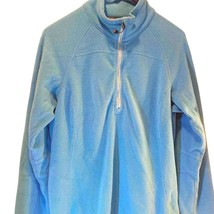 Eddie Bauer Women&#39;s First Ascent Cloud Layer Pro Fleece Jacket Blue 1/4 ... - $18.80