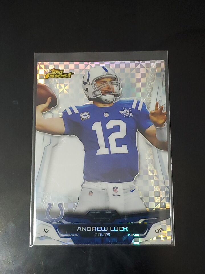 Primary image for ANDREW LUCK 2014 Finest XFRACTOR Parallel Card #75 Indianapolis Colts Topps