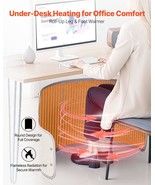 Under Desk Space Heater Rollable Foot Warmer Portable for Home Office - €92,05 EUR