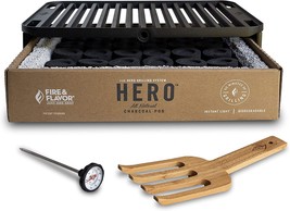 Fire &amp; Flavor Hero Grill Kit Ultra-Portable Easy Instant Light, Friendly Pod - £58.34 GBP