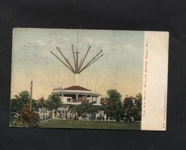 Vintage Linen Postcard 1900s Air Ship Willow Grove Park PA  - $7.99