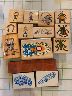 Boys Rubber Stamp Set #21 - $7.60