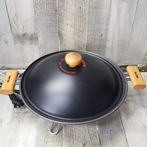 Maxim Professsional Electric Wok 1600W Stir Fry Cooker w/ Lid Cooking Pa... - $29.65