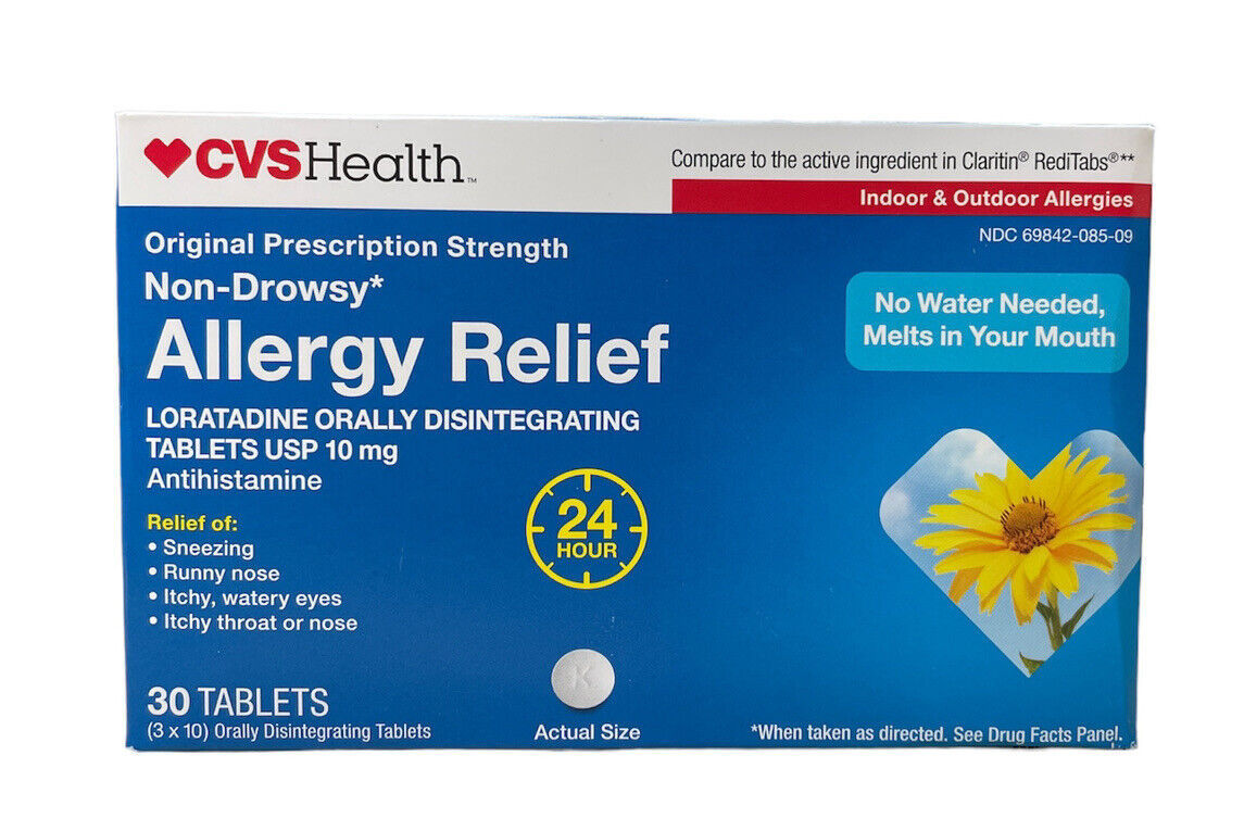 CVS Health Allergy Relief Non-Drowsy 30 Tablets 10mg Exp 2025 - $14.84