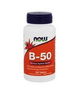 NOW Foods Vitamin B50 Vegetarian, 100 Tablets - $296.01 MXN