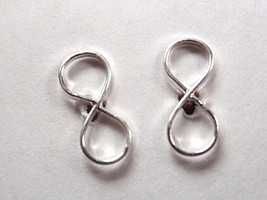 Infinity Symbol Stud Earrings 925 Sterling Silver Corona Sun Jewelry - $4.49