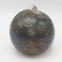 Verre Balle Soufflé à la Main Citrouille Verre Art - $73.78
