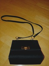 CABRELLI BLACK FAUX SUEDE CROSS-BODY BAG-CANADA-BARELY USED-CLEAN-NICE - £8.91 GBP