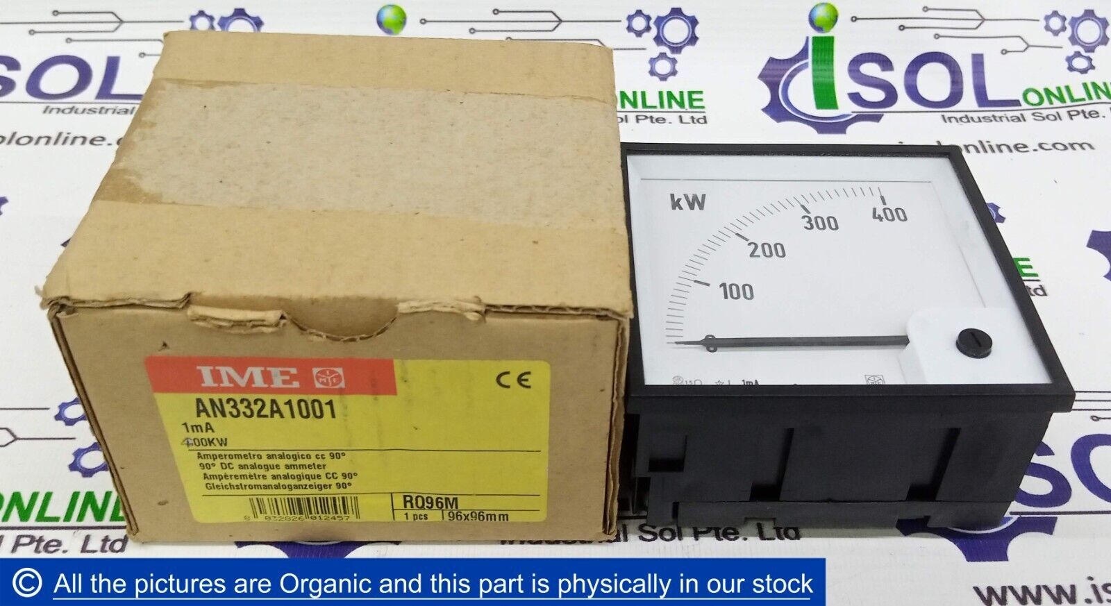 IME AN332A1001 RQ96M Analogue Ammeter 1mA 400KW 96x96mm - $169.00