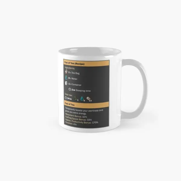 Cup Of Coffee Tea Recipe Mug Tea Gifts Cup Coffee Drinkware Handle Round - $19.99