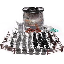 109 Pcs Medieval Knights Toys, Ancient Soldier Figures Toy, Army Men Playset, Pl - £32.42 GBP