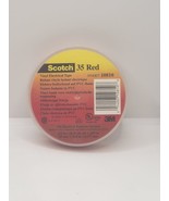 3M 10810 Scotch 66&#39; x 0.75&quot; Red Electrical Tapes - £7.40 GBP