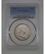 1950 50C Franklin Half Dollar Proof Graded by PCGS as PR66! Gorgeous Str... - $1,225.49 CAD