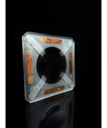 Thick Glass Cigar Ashtray Measures 7.75&quot; square by 1.5&quot; H - $3,583.17 MXN