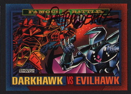 Pat Broderick SIGNED 1993 Marvel Universe Trading Art Card ~ Darkhawk v Evilhawk - £13.65 GBP